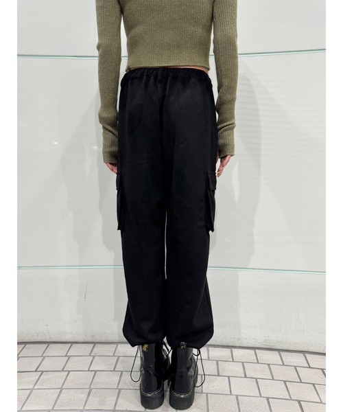EGOIST（エゴイスト）の「フェイクスエードカーゴパンツ（カーゴパンツ・レディース・グレー/ブラック・FREE）」の10枚目の写真