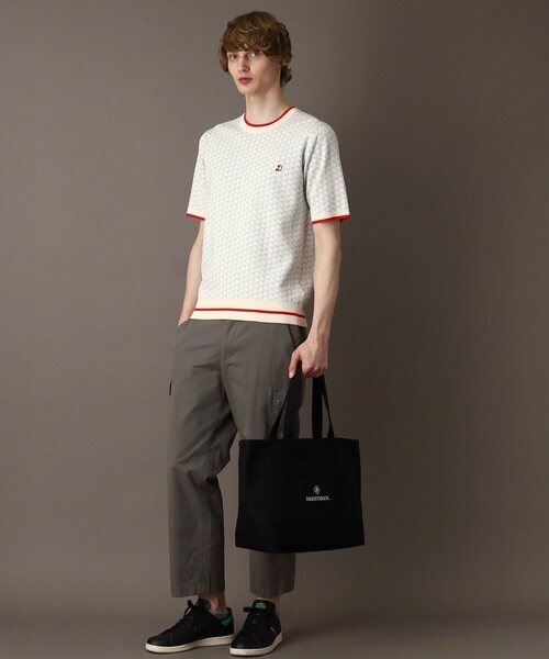 【セール】【Safari5月号掲載】トリコロールジャカード 半袖ニット（ニット/セーター）｜DRESSTERIOR（ドレステリア）