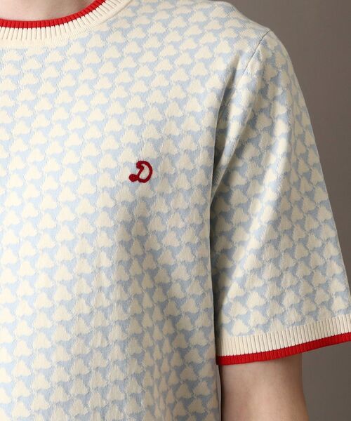 【セール】【Safari5月号掲載】トリコロールジャカード 半袖ニット（ニット/セーター）｜DRESSTERIOR（ドレステリア）