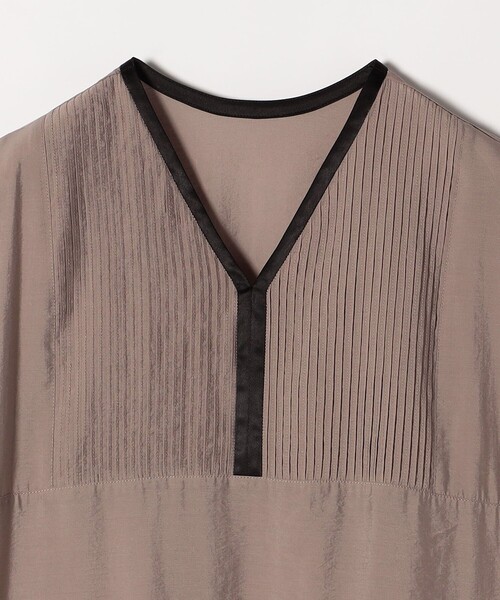 SHIPS any(シップス エニィ)の「【WEB限定】SHIPS any: シアー リネン ミックス ピンタック ワンピース 24SS(ワンピース・レディース・ブラック/ブラウン・ONE SIZE)」の14枚目の写真