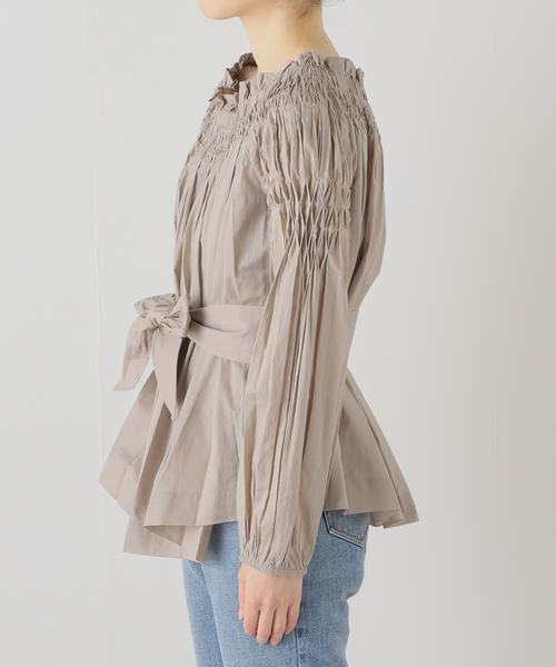 Deuxieme Classe(ドゥーズィエムクラス)の「【Marlette/マーレット】 AMIEL OFF-SHOULDER ブラウス(シャツ/ブラウス・レディース・ベージュ・FREE)」の15枚目の写真