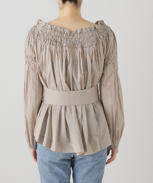 Deuxieme Classe(ドゥーズィエムクラス)の「【Marlette/マーレット】 AMIEL OFF-SHOULDER ブラウス(シャツ/ブラウス・レディース・ベージュ・FREE)」の16枚目の写真