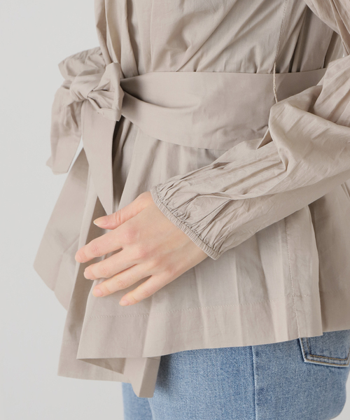 Deuxieme Classe(ドゥーズィエムクラス)の「【Marlette/マーレット】 AMIEL OFF-SHOULDER ブラウス(シャツ/ブラウス・レディース・ベージュ・FREE)」の11枚目の写真