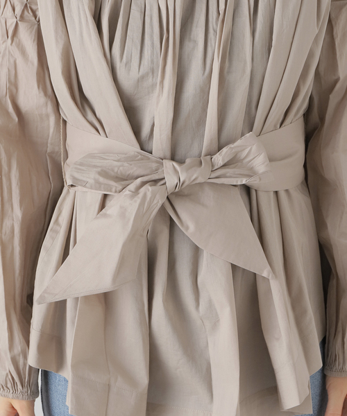 Deuxieme Classe(ドゥーズィエムクラス)の「【Marlette/マーレット】 AMIEL OFF-SHOULDER ブラウス(シャツ/ブラウス・レディース・ベージュ・FREE)」の12枚目の写真