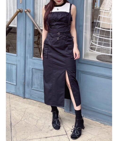 EATME（イートミー）の「ダブルベルトキャミワンピース（ワンピース・レディース・ピンク/ブラック/グレー・SMALL/MEDIUM）」の19枚目の写真