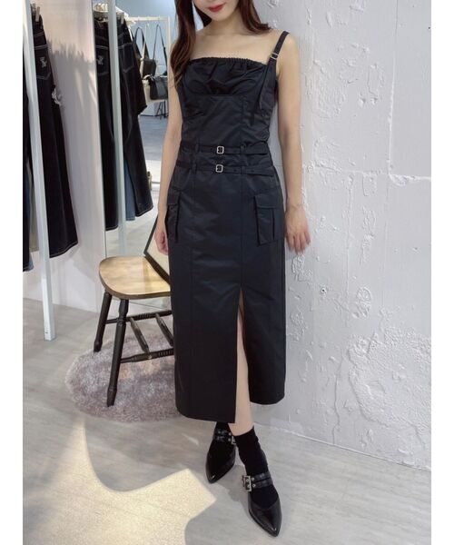 EATME（イートミー）の「ダブルベルトキャミワンピース（ワンピース・レディース・ピンク/ブラック/グレー・SMALL/MEDIUM）」の22枚目の写真