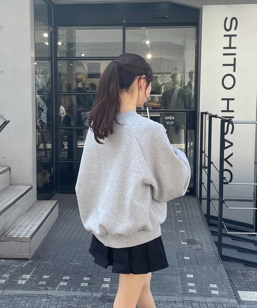 RiLi(リリ)の「RiLiロゴ刺繍たぽスウェット【RL】(スウェット・レディース・グレー/アイボリー/ベビーピンク・FREE)」の8枚目の写真