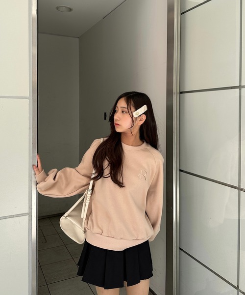 RiLi(リリ)の「RiLiロゴ刺繍たぽスウェット【RL】(スウェット・レディース・グレー/アイボリー/ベビーピンク・FREE)」の15枚目の写真