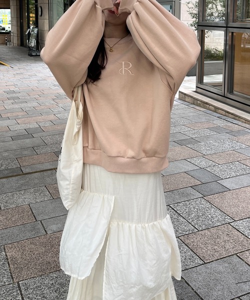 RiLi(リリ)の「RiLiロゴ刺繍たぽスウェット【RL】(スウェット・レディース・グレー/アイボリー/ベビーピンク・FREE)」の19枚目の写真