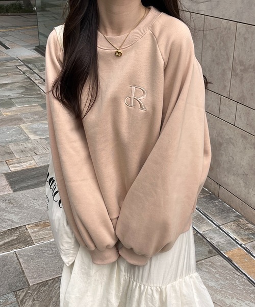 RiLi(リリ)の「RiLiロゴ刺繍たぽスウェット【RL】(スウェット・レディース・グレー/アイボリー/ベビーピンク・FREE)」の14枚目の写真