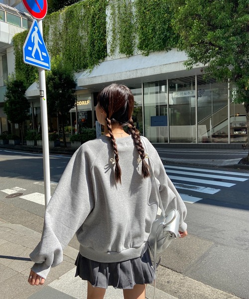 RiLi(リリ)の「RiLiロゴ刺繍たぽスウェット【RL】(スウェット・レディース・グレー/アイボリー/ベビーピンク・FREE)」の11枚目の写真