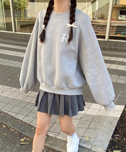 RiLi(リリ)の「RiLiロゴ刺繍たぽスウェット【RL】(スウェット・レディース・グレー/アイボリー/ベビーピンク・FREE)」の22枚目の写真
