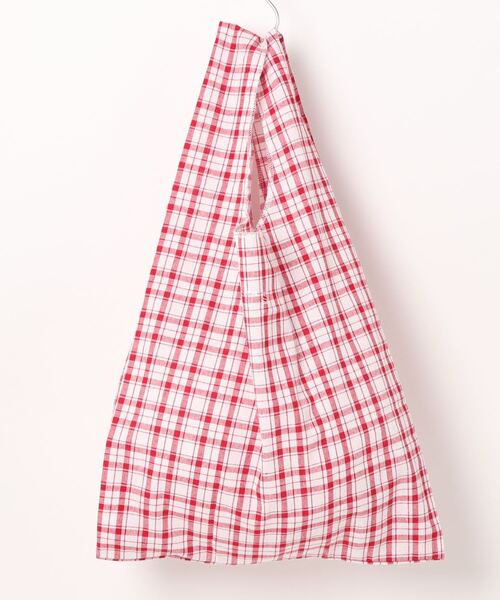 TODAY'S SPECIAL(トゥデイズスペシャル)の「【数量限定】【TODAY'S SPECIAL】モーニングチェックマルシェバッグ ブルー/361322(エコバッグ/サブバッグ・レディース・ブルー系その他/レッド系その他・MEDIUM)」の3枚目の写真