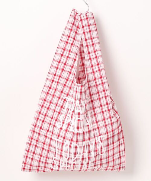 TODAY'S SPECIAL(トゥデイズスペシャル)の「【数量限定】【TODAY'S SPECIAL】モーニングチェックマルシェバッグ ブルー/361322(エコバッグ/サブバッグ・レディース・ブルー系その他/レッド系その他・MEDIUM)」の17枚目の写真
