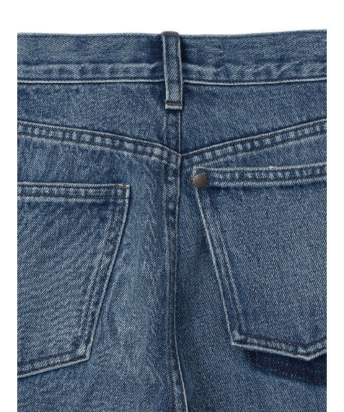 Ameri（アメリ）の「WIDE STRAIGHT DENIM PANTS（デニムパンツ