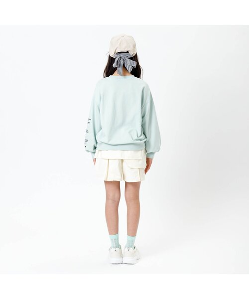 algy（アルジー）の「アシメプリーツキュロット（その他パンツ・キッズ・インディゴブルー/ブラック/アイボリー・XX-SMALL/X-SMALL/MEDIUM/SMALL）」の7枚目の写真