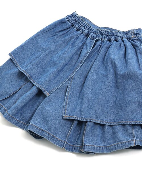 algy（アルジー）の「アシメプリーツキュロット（その他パンツ・キッズ・インディゴブルー/ブラック/アイボリー・XX-SMALL/X-SMALL/MEDIUM/SMALL）」の10枚目の写真