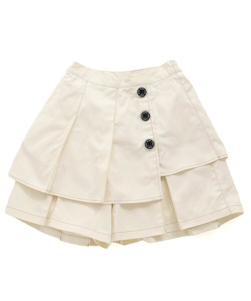 algy（アルジー）の「アシメプリーツキュロット（その他パンツ・キッズ・インディゴブルー/ブラック/アイボリー・XX-SMALL/X-SMALL/MEDIUM/SMALL）」の12枚目の写真