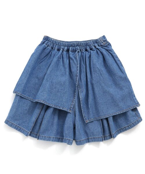 algy（アルジー）の「アシメプリーツキュロット（その他パンツ・キッズ・インディゴブルー/ブラック/アイボリー・XX-SMALL/X-SMALL/MEDIUM/SMALL）」の14枚目の写真