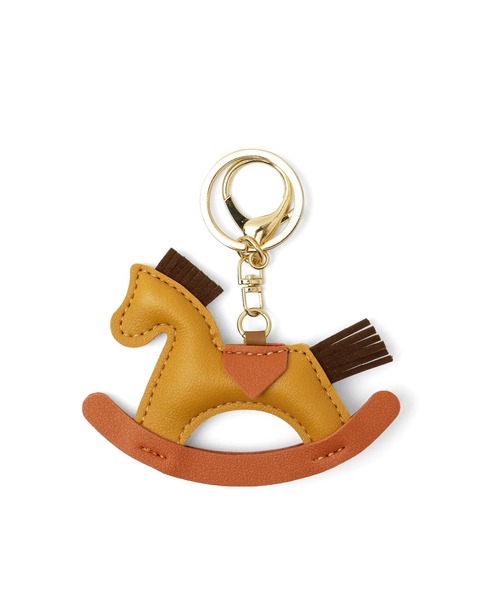 VitaFelice（ヴィータフェリーチェ）の「木馬モチーフバッグチャーム（チャーム・レディース・レッド/ブラウン/グリーン/ブルー/ホワイト・FREE）」の2枚目の写真