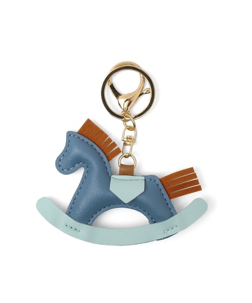 VitaFelice（ヴィータフェリーチェ）の「木馬モチーフバッグチャーム（チャーム・レディース・レッド/ブラウン/グリーン/ブルー/ホワイト・FREE）」の4枚目の写真