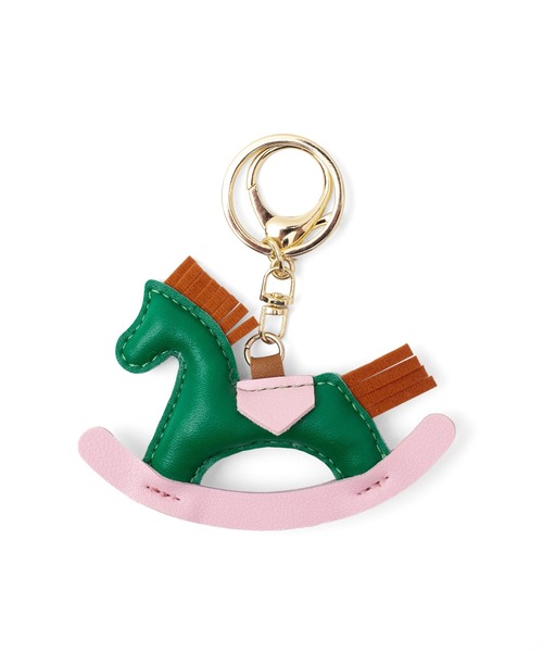 VitaFelice（ヴィータフェリーチェ）の「木馬モチーフバッグチャーム（チャーム・レディース・レッド/ブラウン/グリーン/ブルー/ホワイト・FREE）」の3枚目の写真