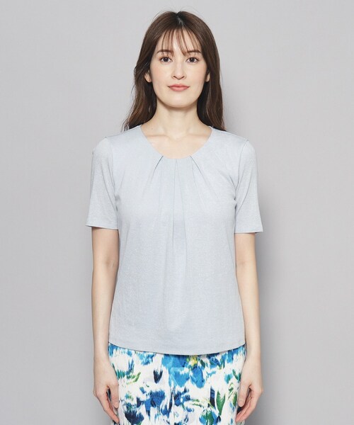 COUP DE CHANCE(クードシャンス)の「【洗える/日本製/ラメ入り】上品ラウンドネックプルオーバー(Tシャツ/カットソー・レディース・ブラック/ブラウン系/シルバー/ブルー・34/36/38/40)」の17枚目の写真