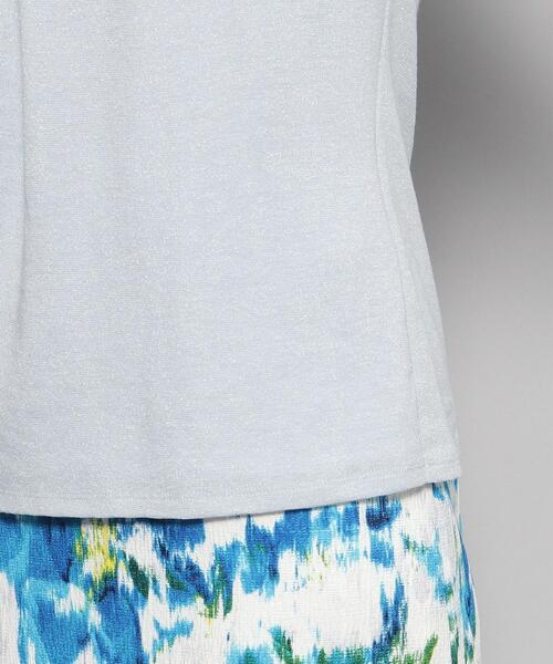 COUP DE CHANCE(クードシャンス)の「【洗える/日本製/ラメ入り】上品ラウンドネックプルオーバー(Tシャツ/カットソー・レディース・ブラック/ブラウン系/シルバー/ブルー・34/36/38/40)」の22枚目の写真