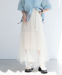RAGEBLUE | 3WAY/レイヤードチュールベルトスカート(スカート)