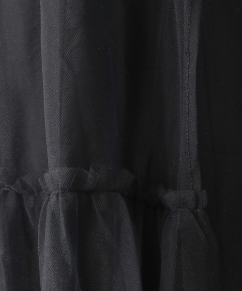 RAGEBLUE（レイジブルー）の「3WAY/レイヤードチュールベルトスカート（スカート・レディース・ブラック/ホワイト・FREE）」の20枚目の写真