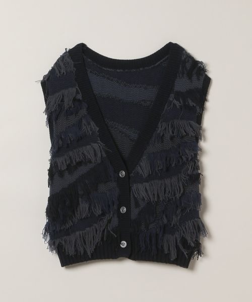 JEANASIS(ジーナシス)の「7GフリンジジャガードVベスト/118306(ベスト・レディース・ベージュ系その他/ブラック系その他/ブラウン系その他・FREE)」の20枚目の写真