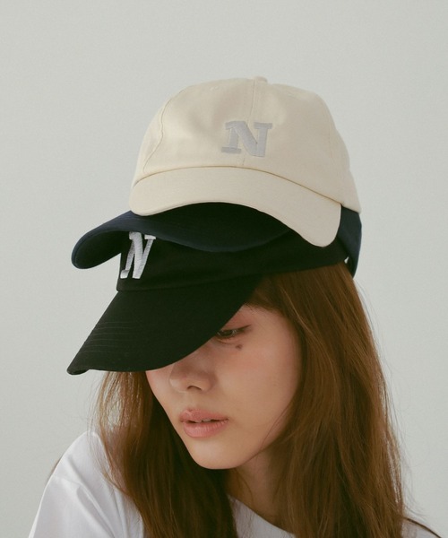 N WITH.（エヌウィズ）の「N.ロゴキャップ（キャップ・レディース・ネイビー/ライトベージュ/ブラック・FREE）」の5枚目の写真