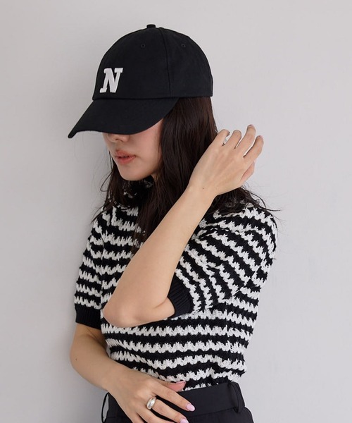 N WITH.（エヌウィズ）の「N.ロゴキャップ（キャップ・レディース・ネイビー/ライトベージュ/ブラック・FREE）」の8枚目の写真