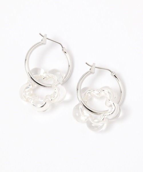 Heather（ヘザー）の「フラワーモチーフピアス　118777（ピアス（両耳用）・レディース・ゴールド/シルバー・ONE SIZE）」の3枚目の写真