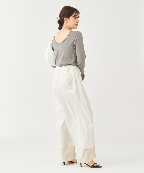 plage(プラージュ)の「hemp mix long Tシャツ(Tシャツ/カットソー・レディース・ブラック/レッド/グレー・FREE)」の10枚目の写真