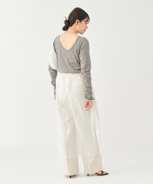 plage(プラージュ)の「hemp mix long Tシャツ(Tシャツ/カットソー・レディース・ブラック/レッド/グレー・FREE)」の14枚目の写真