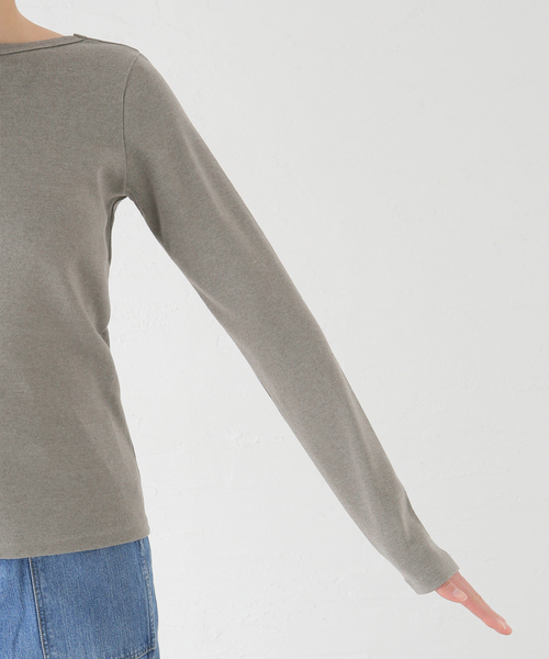 plage(プラージュ)の「hemp mix long Tシャツ(Tシャツ/カットソー・レディース・ブラック/レッド/グレー・FREE)」の21枚目の写真