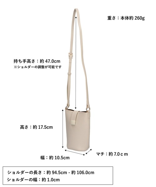 ORiental TRaffic（オリエンタルトラフィック）の「フラップ付きショルダーポーチ BA-231（ショルダーバッグ・レディース・ブラック/ホワイト/グリーン/オレンジ/ピンク・ﾌﾘ-）」の10枚目の写真