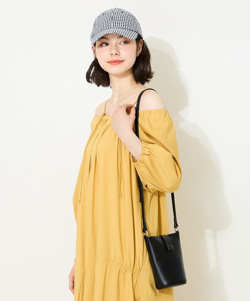 ORiental TRaffic（オリエンタルトラフィック）の「フラップ付きショルダーポーチ BA-231（ショルダーバッグ・レディース・ブラック/ホワイト/グリーン/オレンジ/ピンク・ﾌﾘ-）」の8枚目の写真