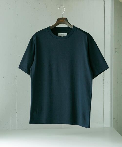 URBAN RESEARCH ROSSO MEN（アーバンリサーチロッソメン）の「『XLサイズあり』『UR TECH』汗ジミ防止クルーネックTシャツ（Tシャツ/カットソー・メンズ・ホワイト/ネイビー/グレー/ブラック・SMALL/MEDIUM/LARGE/X-LARGE）」の4枚目の写真