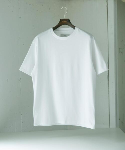 URBAN RESEARCH ROSSO MEN（アーバンリサーチロッソメン）の「『XLサイズあり』『UR TECH』汗ジミ防止クルーネックTシャツ（Tシャツ/カットソー・メンズ・ホワイト/ネイビー/グレー/ブラック・SMALL/MEDIUM/LARGE/X-LARGE）」の2枚目の写真