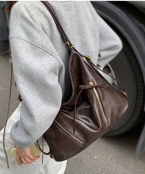 gossip！ロサンゼルス（ゴシップロサンゼルス）の「Y2K リボン　ショルダーバッグ 2WAY（ショルダーバッグ・レディース・シルバー/ピンク/オフホワイト/ブラック/ブラウン/カーキ/ブラック系その他/ブラック系その他2/ホワイト系その他・FREE）」の7枚目の写真