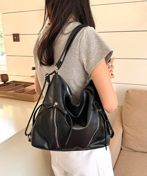 gossip！ロサンゼルス（ゴシップロサンゼルス）の「Y2K リボン　ショルダーバッグ 2WAY（ショルダーバッグ・レディース・シルバー/ピンク/オフホワイト/ブラック/ブラウン/カーキ/ブラック系その他/ブラック系その他2/ホワイト系その他・FREE）」の17枚目の写真