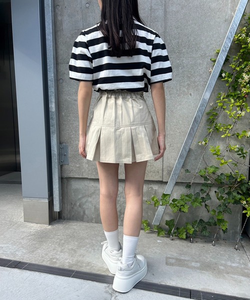 one after another NICE CLAUP(ワンアフターアナザーナイスクラップ)の「ボックスプリーツミニスカート(スカート・レディース・ブラック/ベージュ/オフホワイト/ブルー系その他/ピンク系その他/ネイビー/サックスブルー/ブラウン系その他/ピンク系その他2・FREE)」の15枚目の写真