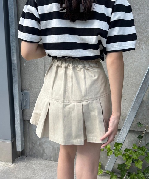 one after another NICE CLAUP(ワンアフターアナザーナイスクラップ)の「ボックスプリーツミニスカート(スカート・レディース・ブラック/ベージュ/オフホワイト/ブルー系その他/ピンク系その他/ネイビー/サックスブルー/ブラウン系その他/ピンク系その他2・FREE)」の12枚目の写真