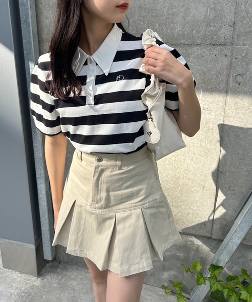 one after another NICE CLAUP(ワンアフターアナザーナイスクラップ)の「ボックスプリーツミニスカート(スカート・レディース・ブラック/ベージュ/オフホワイト/ブルー系その他/ピンク系その他/ネイビー/サックスブルー/ブラウン系その他/ピンク系その他2・FREE)」の20枚目の写真