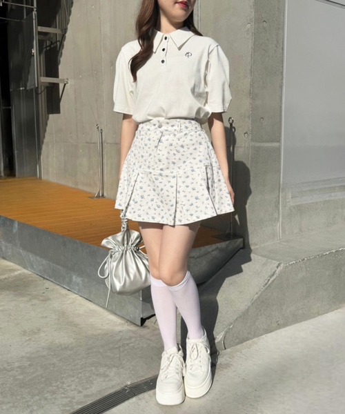 one after another NICE CLAUP(ワンアフターアナザーナイスクラップ)の「ボックスプリーツミニスカート(スカート・レディース・ブラック/ベージュ/オフホワイト/ブルー系その他/ピンク系その他/ネイビー/サックスブルー/ブラウン系その他/ピンク系その他2・FREE)」の17枚目の写真