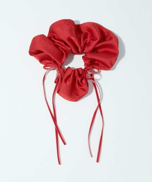 GOLDY（ゴールディ）の「リボン ハング ビッグ シュシュ（シュシュ・レディース・ピンク/アイボリー/ブラック/レッド・FREE）」の5枚目の写真