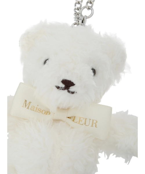 Maison de FLEUR（メゾンドフルール）の「グルームベアチャーム（キーホルダー・レディース・ホワイト・FREE）」の4枚目の写真