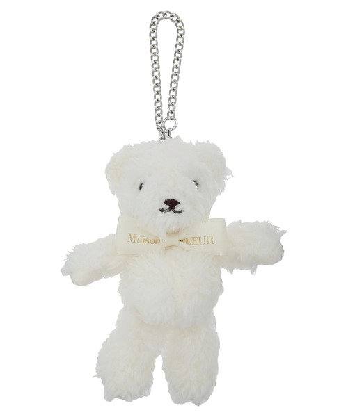 Maison de FLEUR（メゾンドフルール）の「グルームベアチャーム（キーホルダー・レディース・ホワイト・FREE）」の7枚目の写真
